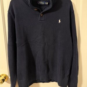 Ralph Lauren Men's Navy Crewneck Sweater